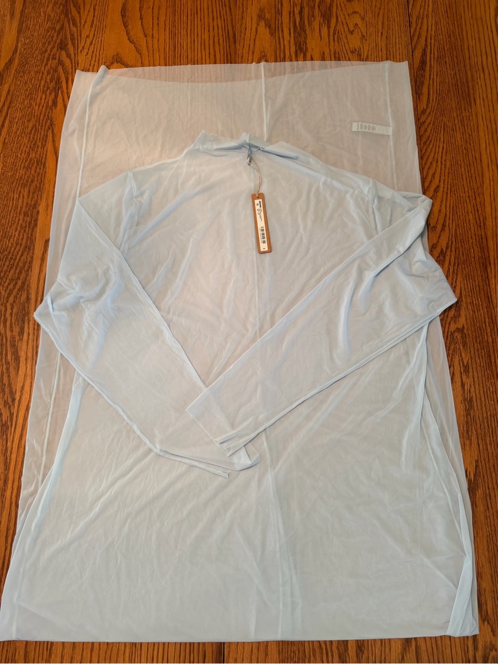SKIMS Sheer Hosiery Mock Neck Long Dress